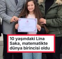 Trabzonlu Lina Saka Dünya Birincisi Oldu