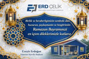 ERD ÇELİK RAMAZAN BAYRAMI İLANI