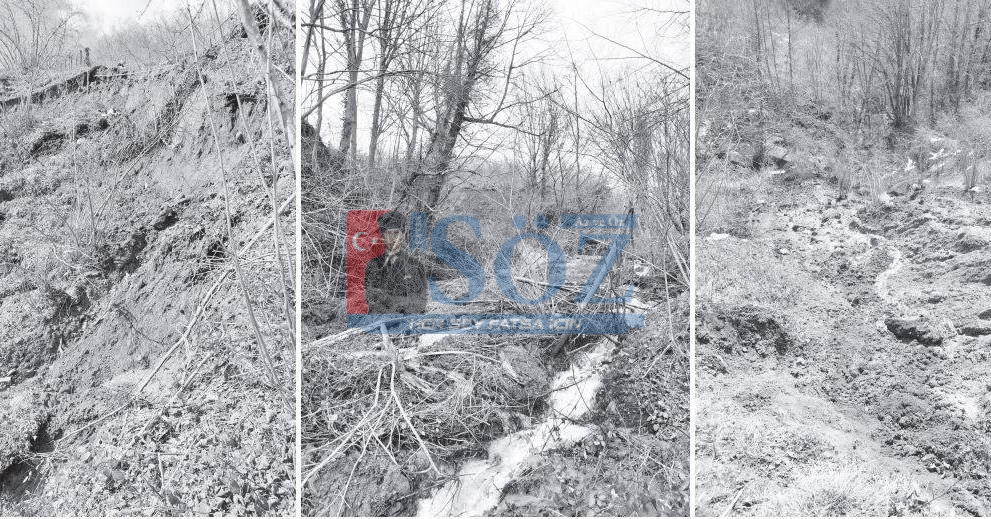 Ordu’da Heyelan Yolu Tek Şeride Düşürdü