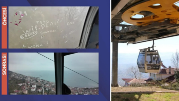 TELEFERİKTE CAMLAR YENİLENDİ