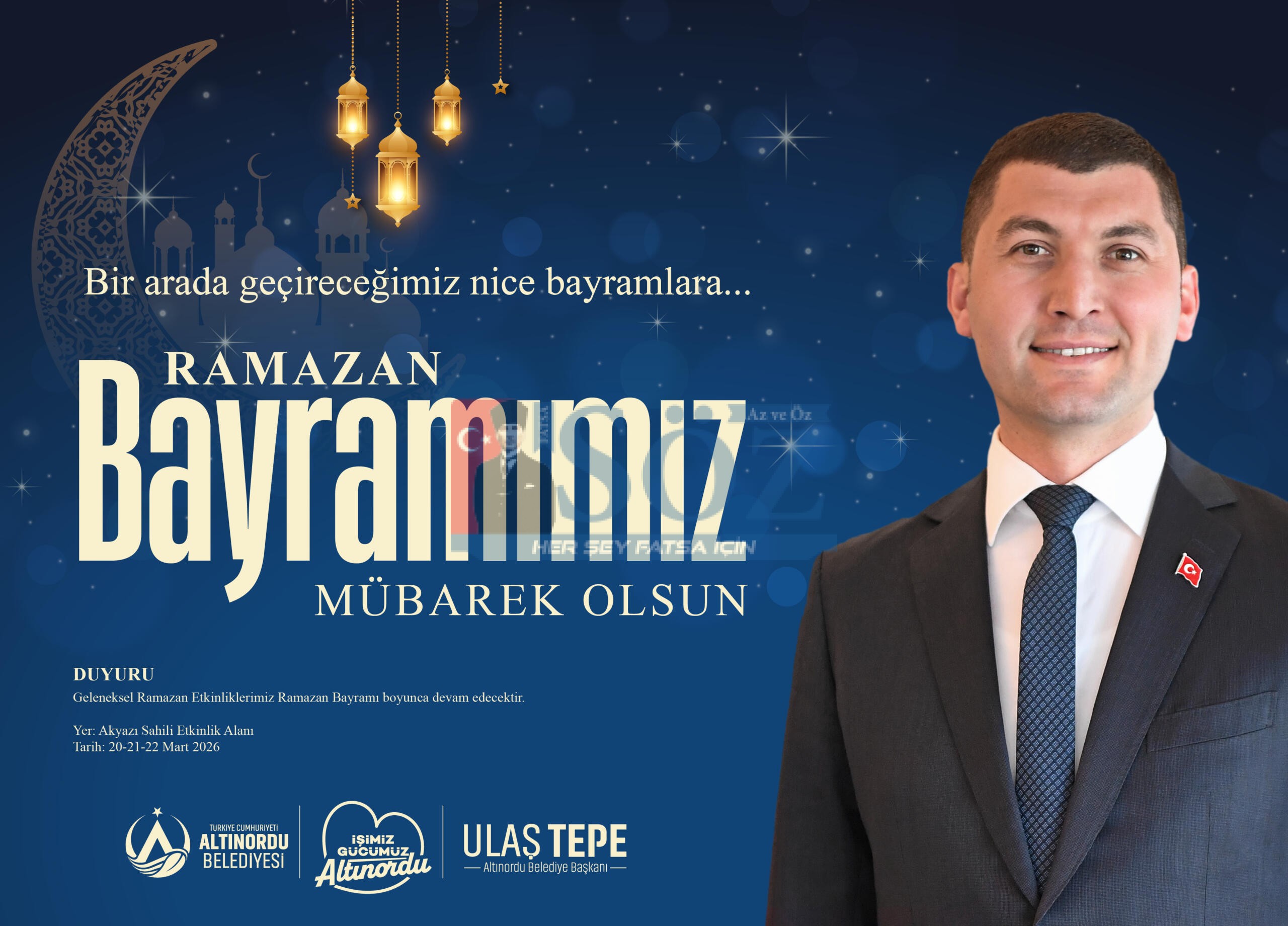 ALTINORDU BELEDİYESİ RAMAZAN BAYRAMI İLANI