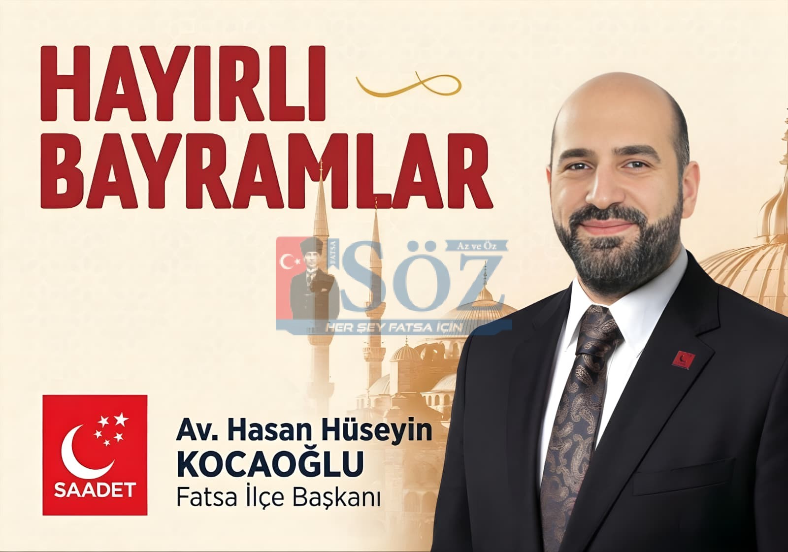 SAADET PARTİSİ FATSA İLÇE BAŞKANLIĞI İLAN