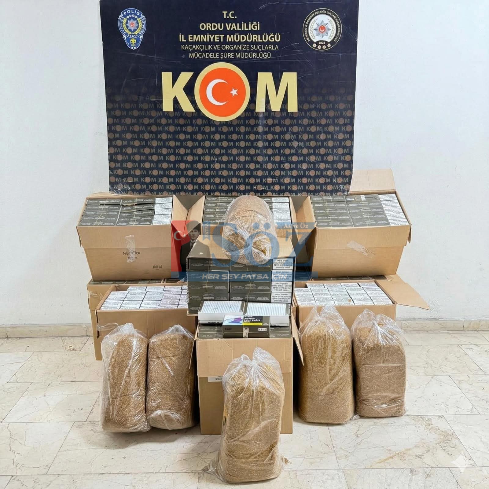 Ordu’da Kaçak Tütün Operasyonu!