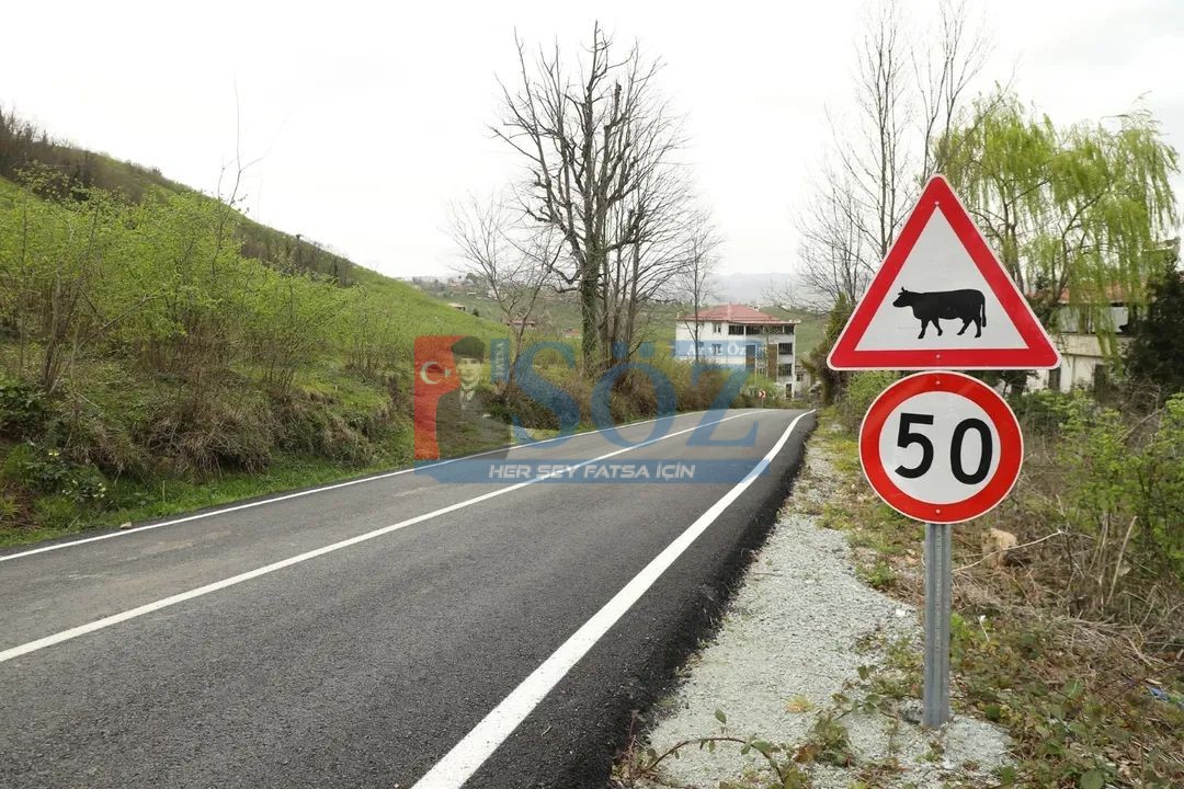 Ordu’da Tamamlanan Yollarda Trafik Güvenliği Artıyor