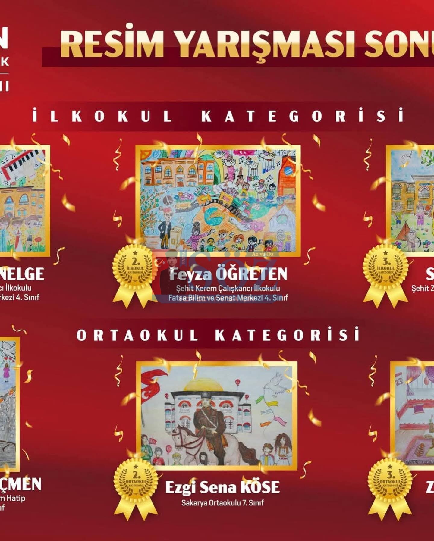 FATSA’DA 7. ÖDÜLLÜ RESİM YARIŞMASI SONUÇLANDI