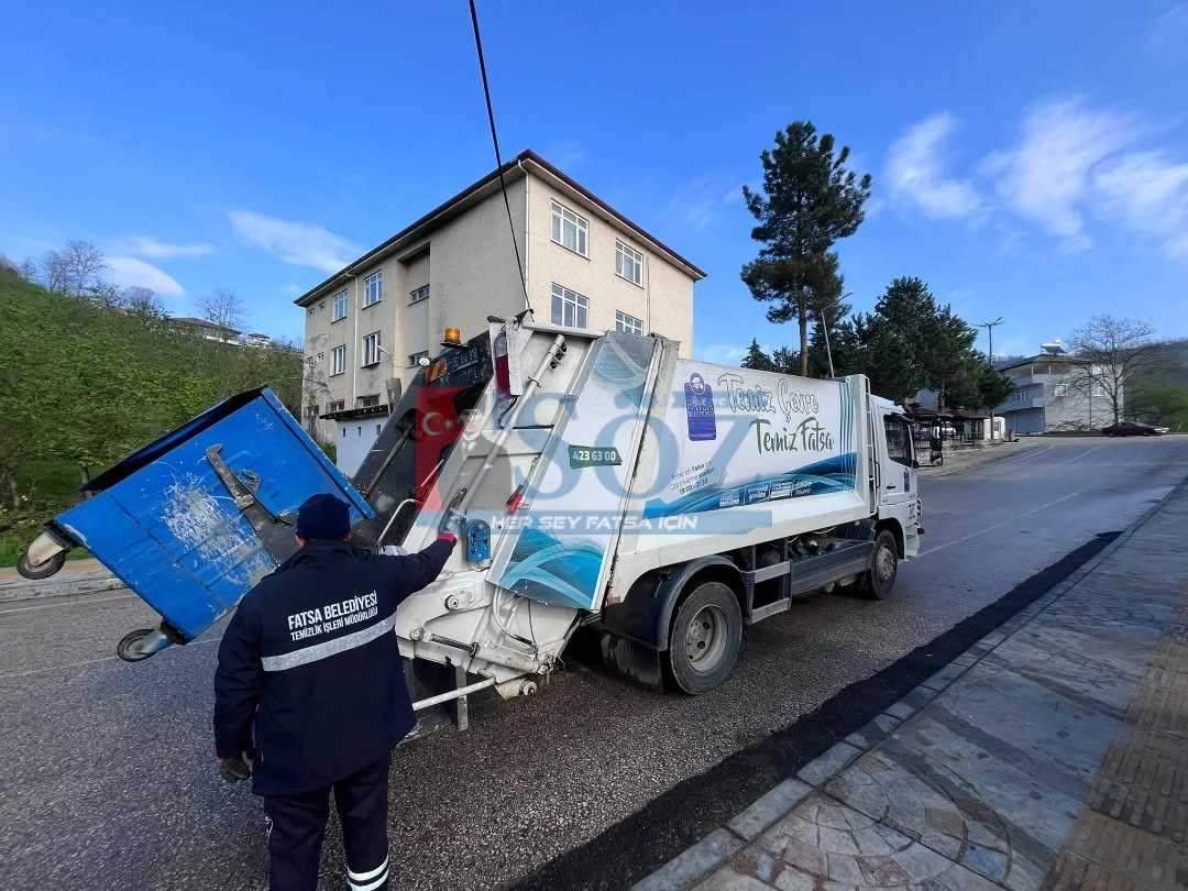 FATSA’DA DAHA TEMİZ VE SAĞLIKLI BİR ÇEVRE İÇİN YOĞUN MESAİ
