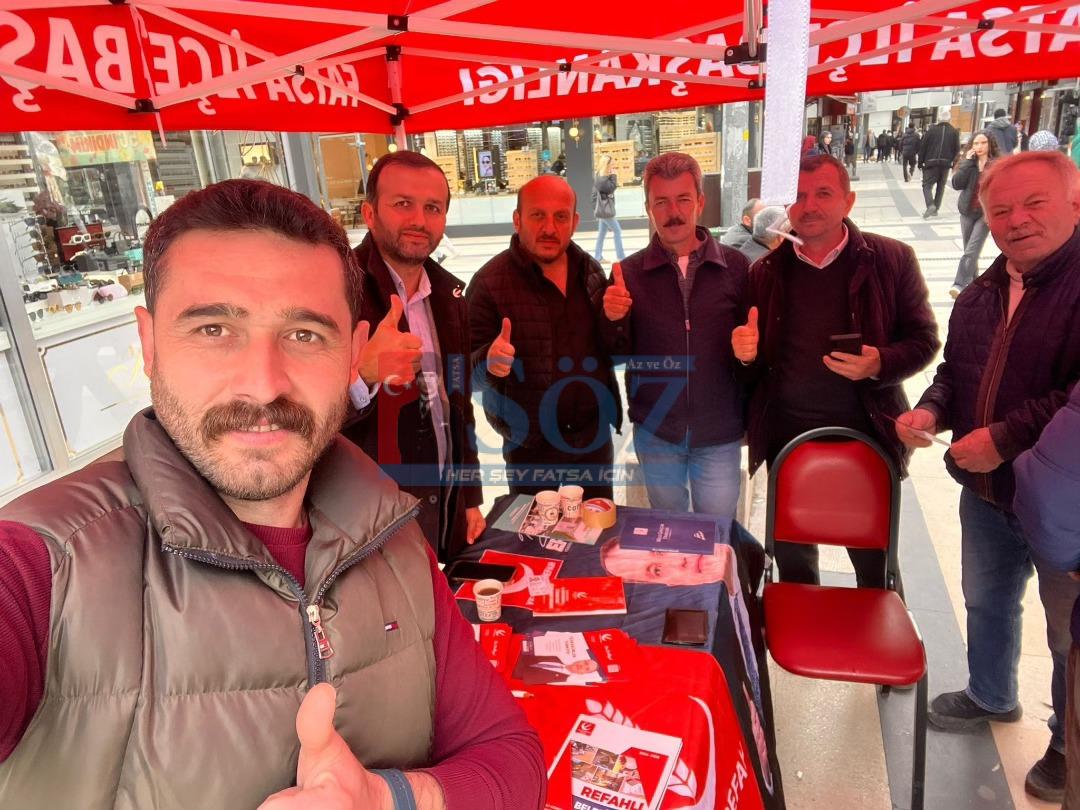 YENİDEN REFAH PARTİSİ FATSA’DA ÜYE SEFERBERLİĞİ