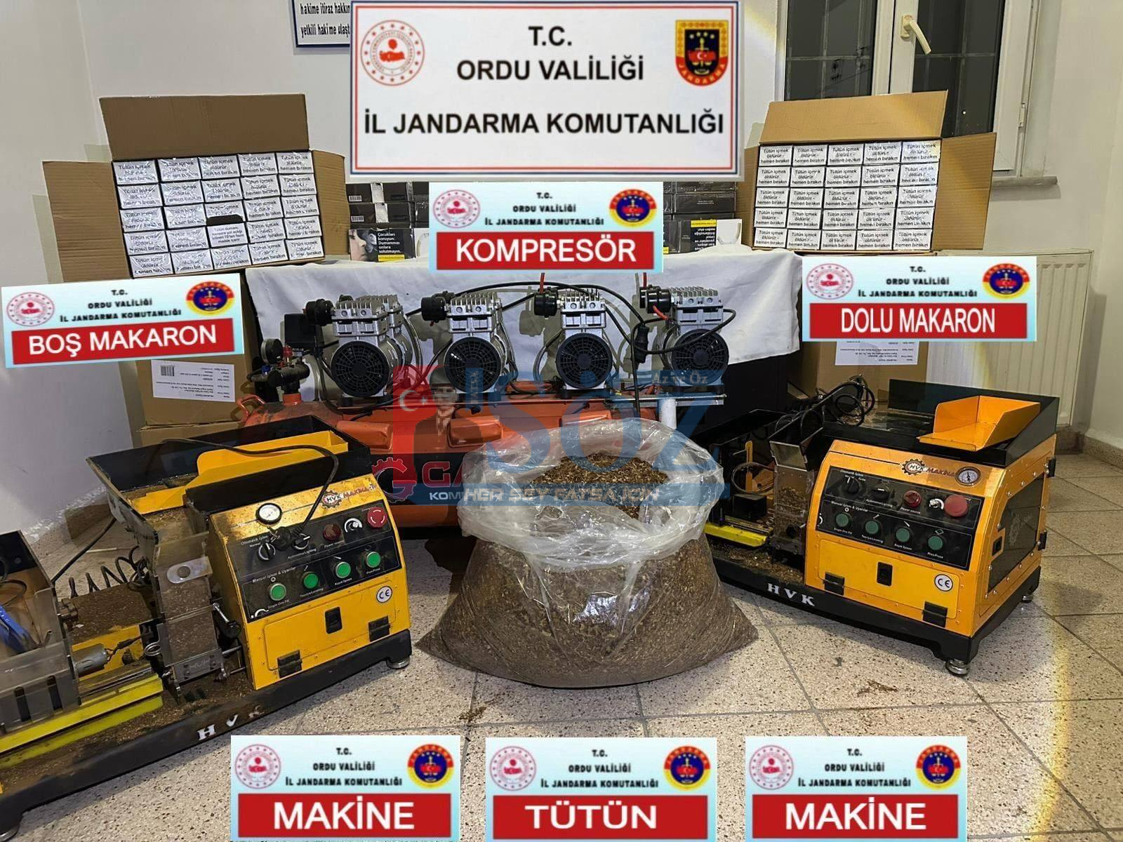 Ordu’da Kaçak Ürün Operasyonu