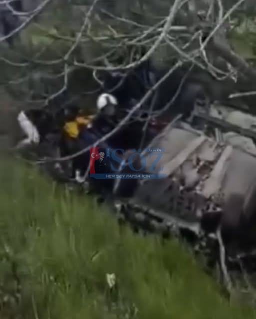 Kontrolden Çıkan Otomobil Şarampole Devrildi: 1 Yaralı