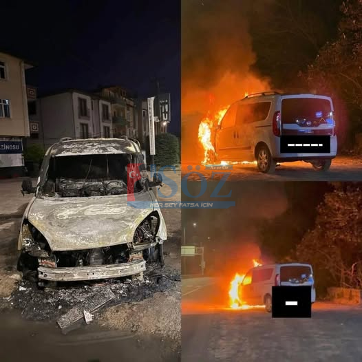 Fatsa’da Gece Yangını: Araç Kullanılamaz Hale Geldi