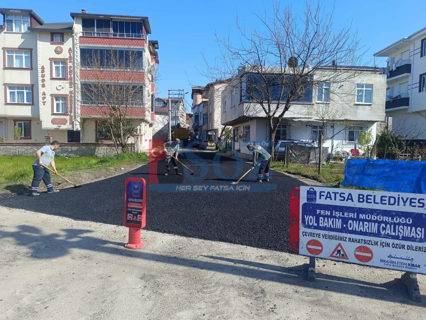 FATSA’DA ASFALT VE YOL BAKIM ÇALIŞMALARI ARALIKSIZ SÜRÜYOR