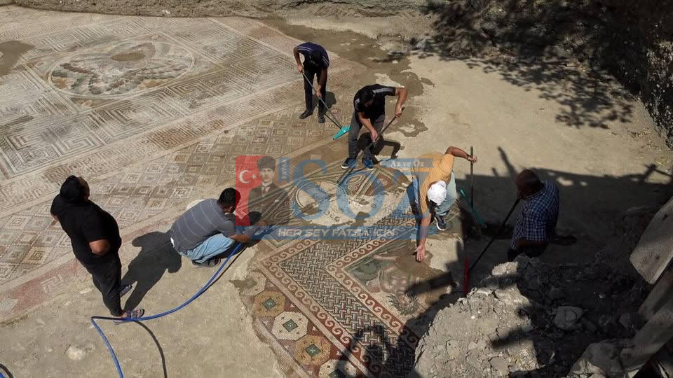 Zile’de Roma Dönemi Mozaiği Bulundu